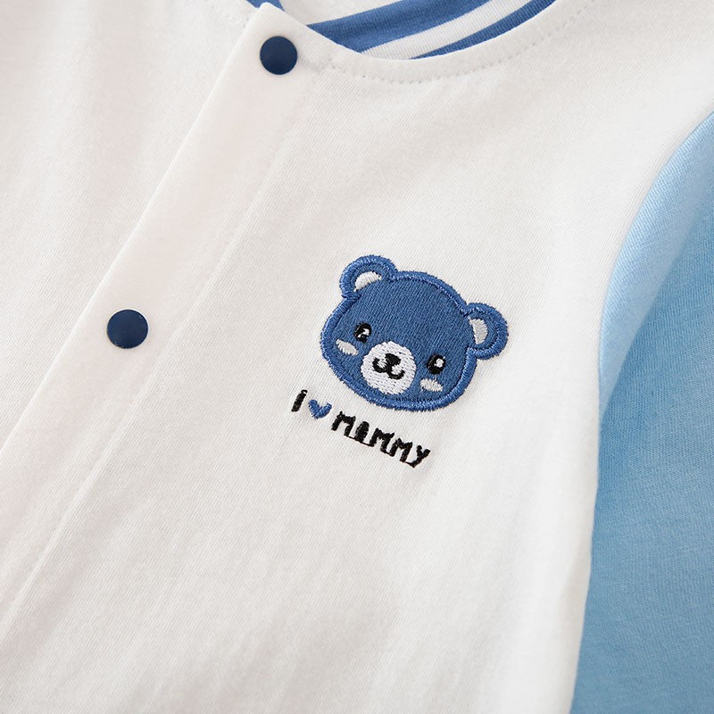 Boys Girls Outfit Cartoon Bear Baby Infant Clothes Toddler Onesie Costume Romper Jumpsuit 0-18 Months Long Sleeve Newborn Trendy