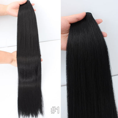 Russia Straight Hair Weave Bundles 65cm 200G Fiber Synthetic Hair Extensions Bio Protein Heat Resistant Ponytail Cosplay Hair
