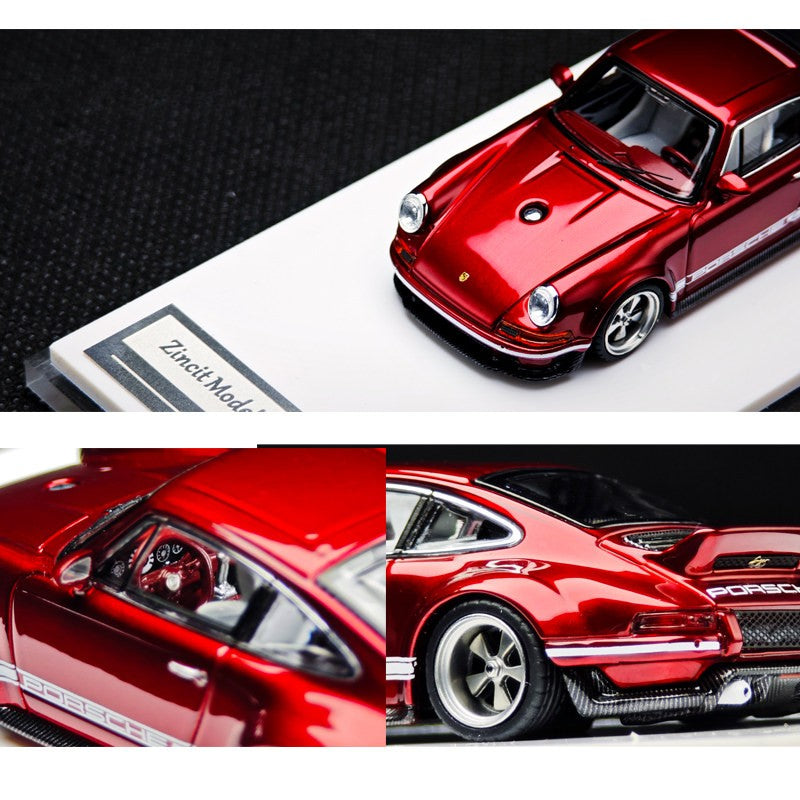 1:64 New Zincit Model Porsch 911 964 Singer Coupe Dls Miniature Alloy Die-Cast Model Custom Children'S Toys Collectible Ornament