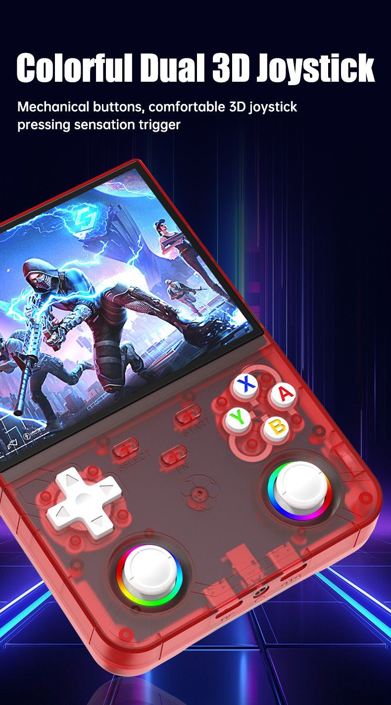 New R36 Ultra X Handheld Retro Video Game Console IPS Screen 128GB Portable Games Pocket Player with Linux System