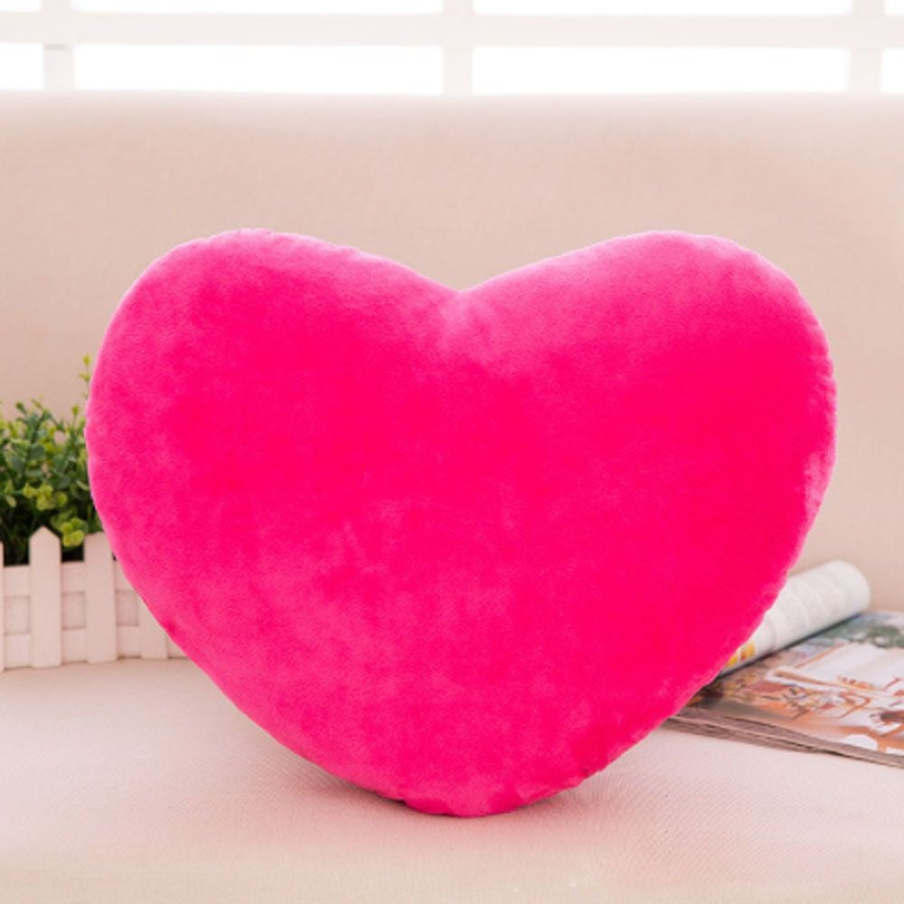 15//20cm Pink Soft Pillow Red Heart Shape Pillow Plush Pillow Valentines Day Throw Pillow Cotton Cushion Home Decor Lover Gift