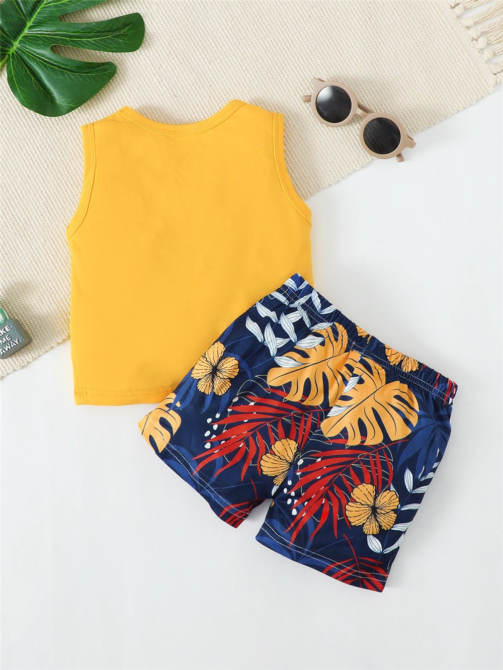 3-24 Months Infant Baby Boy Clothes Set Summer Sleeveless Pocket T-shirt Shorts 2PCS Toddler Boy Casual Outfit Suit Beach Set