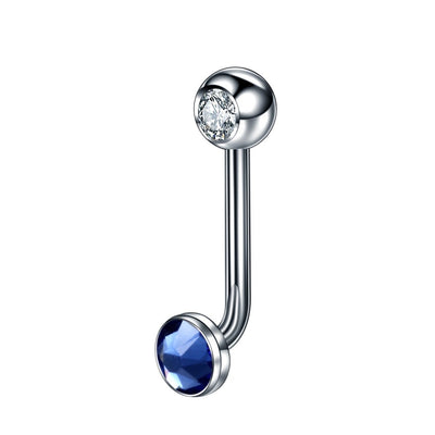 1PC Titanium Christina Vertical Hood Piercings Flower Lip Rings Opal Sexy Lip Piercings VCH Eyebrow Piercings Jewelry