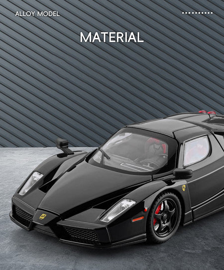1:24 Enzo Sports Car Alloy Scale Car Model Diecast Metal Miniature Car Model Sound?Light Children Toy Car Vehicles Gifts