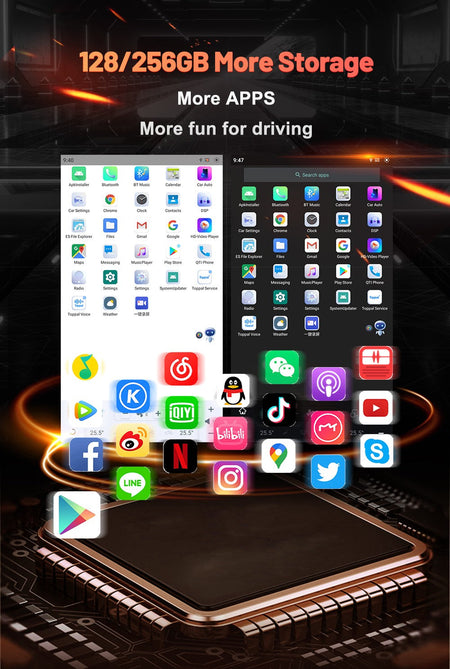 14.4 Inch Android 13 128GB For Ford F150 Raptor 2009-2014 Tesla Style Car GPS Navigation Multimedia Player Radio Tape Headunit