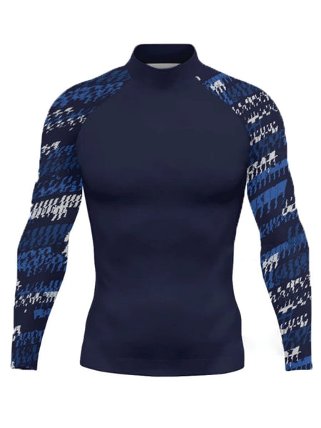 Men's Sun Protection Beach Swim Shirt Quick Dry Surfing Shirt UPF 50+ Long Sleeve Rashguard Shirt