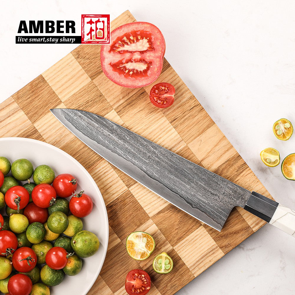 Cutting Tool Chef Santoku Utility Knife white mesh resin HD 67-Layer Damascus Steel Japanese Kiritsuke knife set for kitchen ues