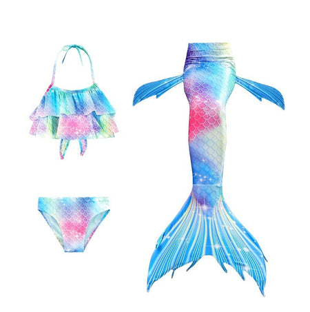 Mermaid Costume for Mermaid Tail for Swimming Can Add Monofin Fin Ariel Mermaid Costumes Cosplay BiSwimsuit set gift
