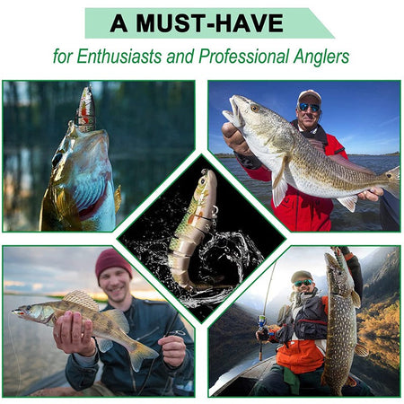 Fishing Lures Multi Jointed Swimbait Crank Bait Slow Sinking Bionic Artificial Bait Freshwater Saltwater Trout Bass Fishing Acce