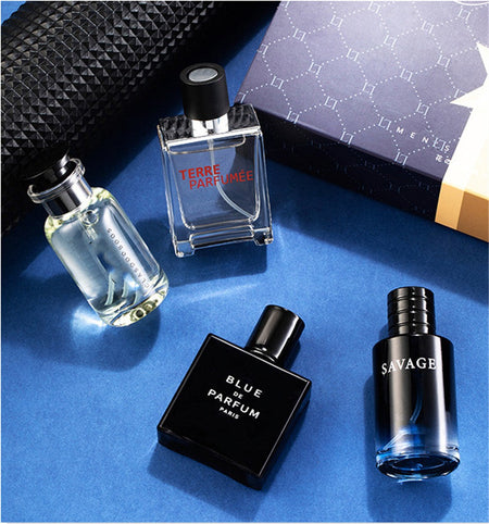 Luxury Brand Perfume Men Cologne Parfums Homme Gift Box 4Pcs Set 100ml Perfumes Masculinos Natural Floral Fruity Scent Spray