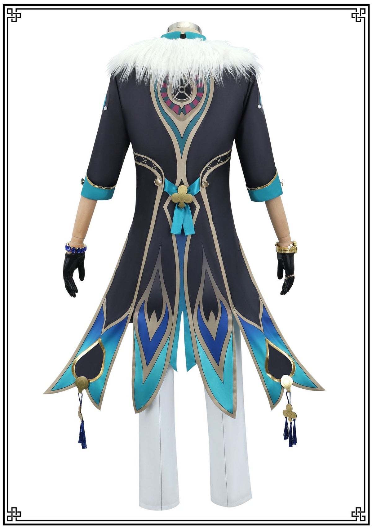 Aventurine Cosplay Costume Wig for Game Honkai: Star Rail Costume Handsome Fashion Combat Role Play Carnival Outfits with Hat