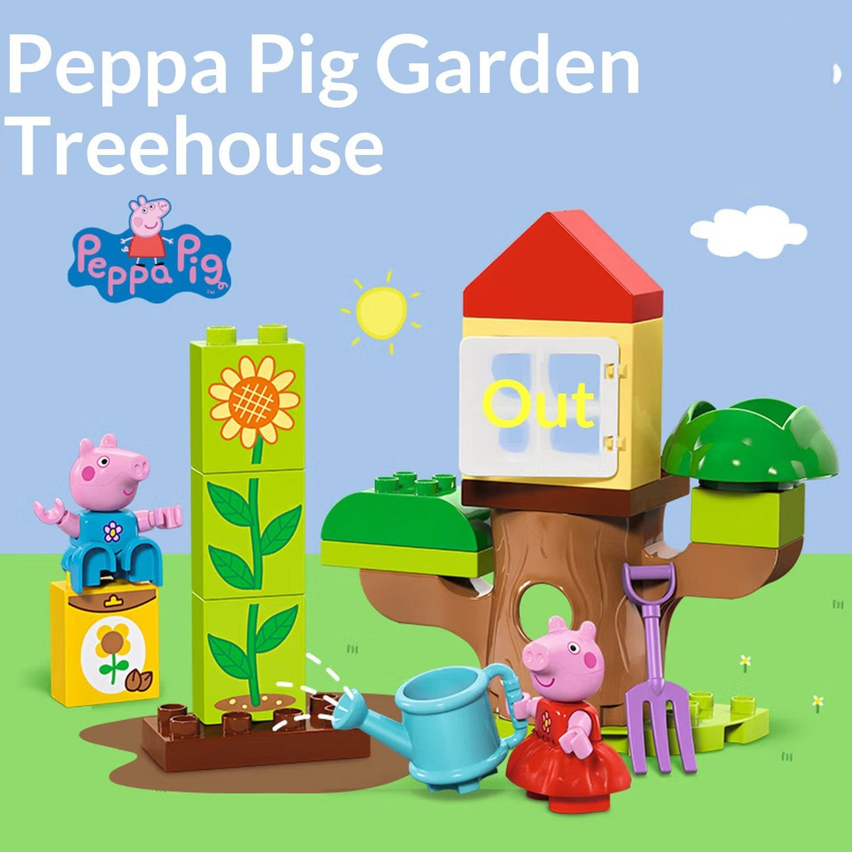 Lego building blocks assembled Debao 10431 Peppa Pig Tree House Boys and Girls Children's Toys Birthday Christmas Gift
