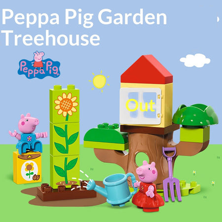 Lego building blocks assembled Debao 10431 Peppa Pig Tree House Boys and Girls Children's Toys Birthday Christmas Gift