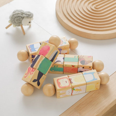 1pc Wooden Montessori Toy Hand bell Toy Baby Mobile Musical Rattle Toy Children Stroller Classic Educational Toys Kid Gifts