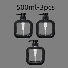 300/500ml Bathroom Soap Dispensers Refillable Lotion Shampoo Shower Gel Holder Portable Travel Dispenser Empty Bath Pump Bottle
