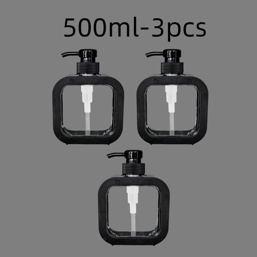 300/500ml Bathroom Soap Dispensers Refillable Lotion Shampoo Shower Gel Holder Portable Travel Dispenser Empty Bath Pump Bottle