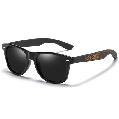 GM Brand Wooden Bamboo Polarized Men's Sunglasses Oval Frame Sun glasses Women Sun glass S5097es Male Oculos de sol Masculino