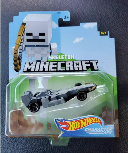 Genuine Hot Wheels Minecraft Series Model Toy Car Desktop Ornament Collectibles Holiday Gifts In Stock