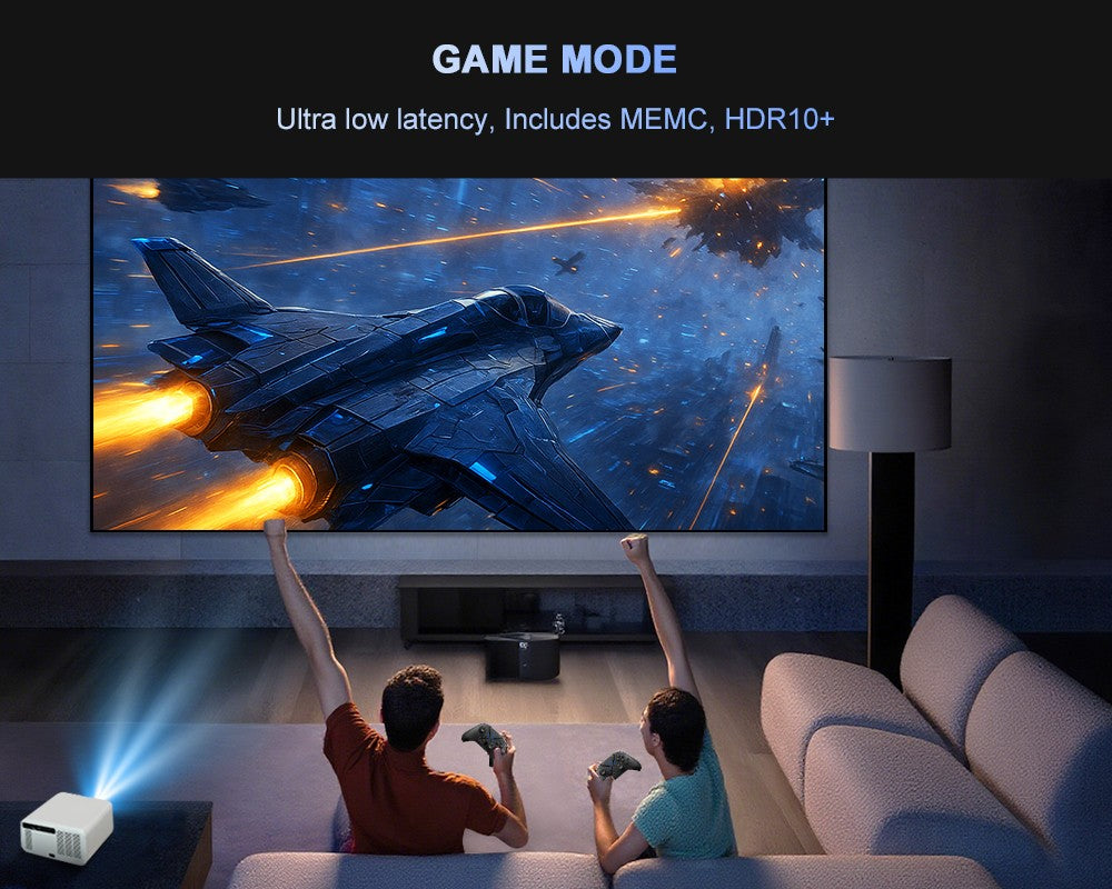 Flixtone 4000 Ansi  Full HD Projector 4k D10S 3G 128 G Beam Projectors Home Theater Video Android 15 Samrt TV Beamer for Movies