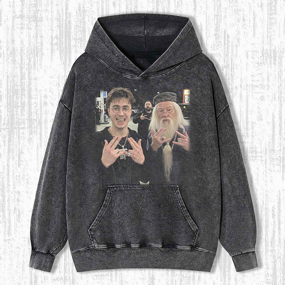 Harry & Dumb Hoodie Harry Wash Shirt Gangster Wizard Sweatshirt Harry Shirt Harry Long Sleeve Tee Gift For HP Fans