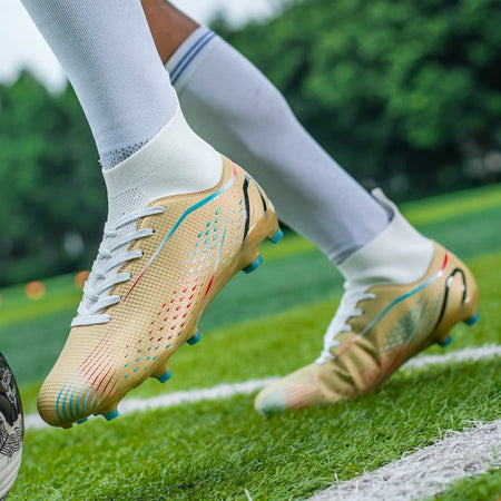 MenOutdoor Football Boots Professional Training Soccer Shoes Soccer Cleats Turf Futsal Match Grass Unisex Non-slip Breathable