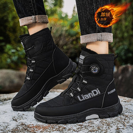 Men Top Quality Casual Snow Boots Waterproof Warm Winter Shoes Men Hiking Boots Outdoor Mountain Climbing Sneaker Man Trekking