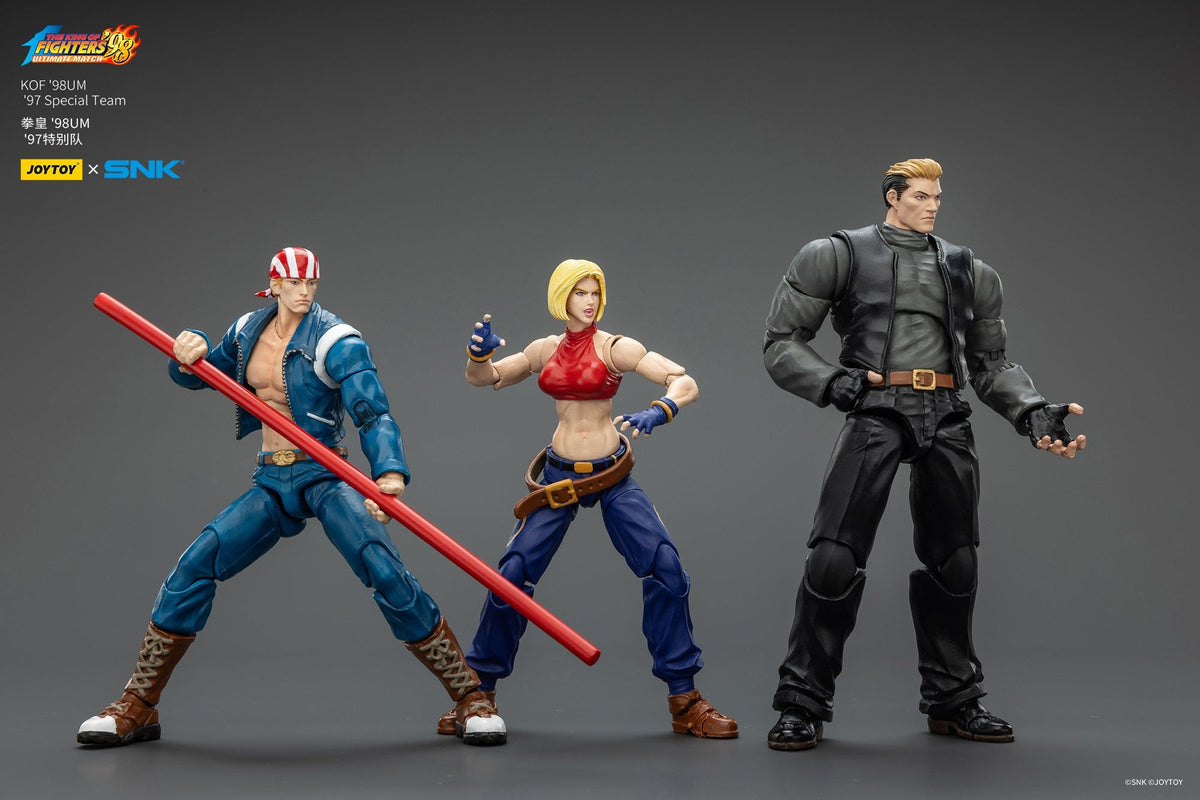 [Pre Order]JOYTOY SNK 1/18 Action Figure KOF 98UM 97 Special Team Ryuji Yamazaki Billy Kane Blue Mary figures Toys Model