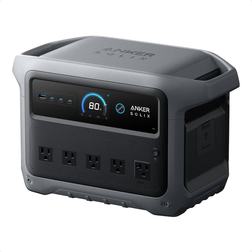 2000W Portable Solar Generator with 1024Wh Battery, Fast Charge, Ideal for Home, Outdoors, and Camping
