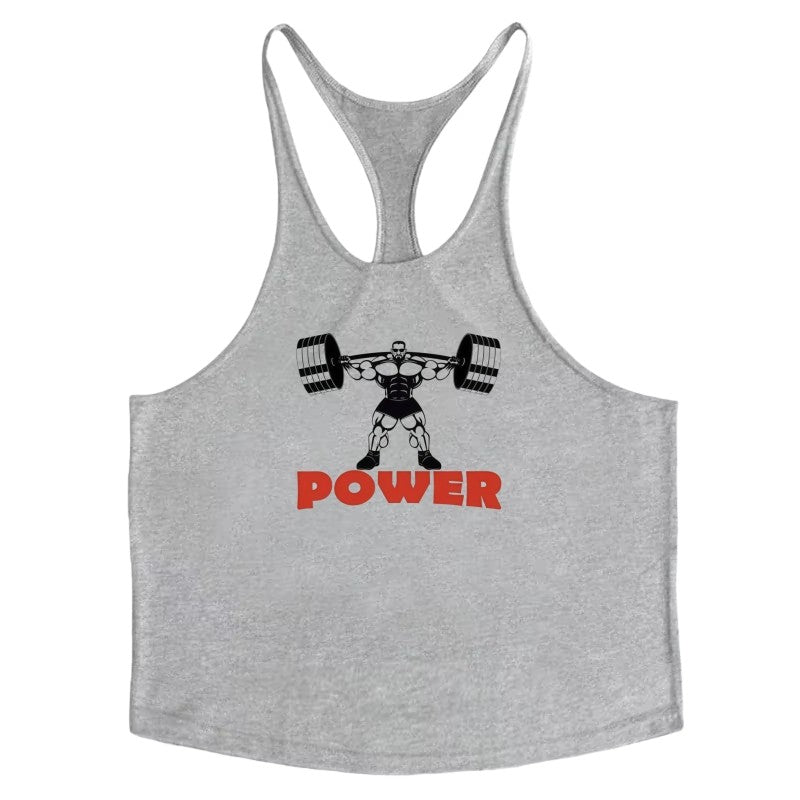 Fitness Workout Shirt Men, Muscle Gym Stringer Vest, Bodybuilding Singlet, Fashion Breathable Durable Sleeveless Tank Top