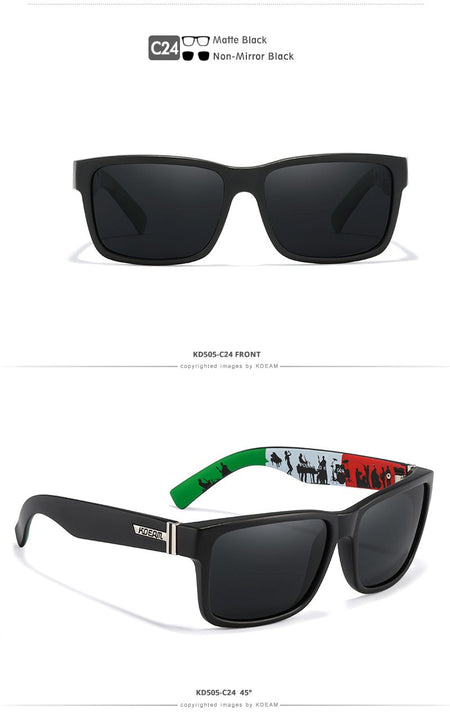 KDEAM Revamp Of Sport Men Sunglasses Polarized Shockingly Colors Sun Glasses Outdoor Driving Photochromic Sunglass With Box