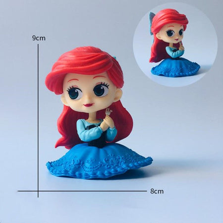 5 style Cartoon Q Posket Mermaid Princess Little Mermaid Super Premium Figure PVC Model Collecting toys Toy girls gift