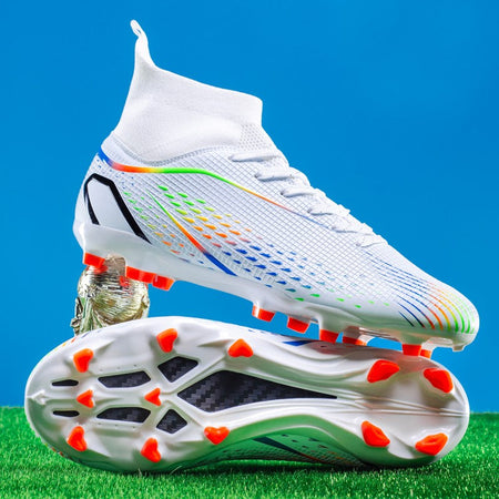 MenOutdoor Football Boots Professional Training Soccer Shoes Soccer Cleats Turf Futsal Match Grass Unisex Non-slip Breathable