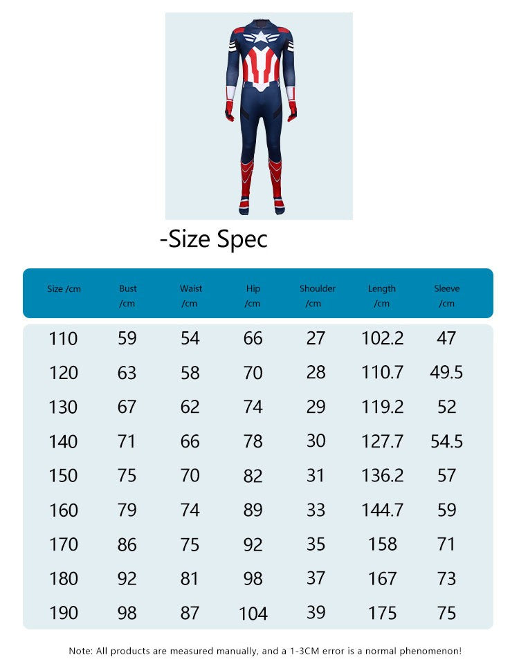New Captain America 4 Cosplay Kid Adults Jumpsuit Superhero Clothing Creative Party Halloween Carnival Party Suit