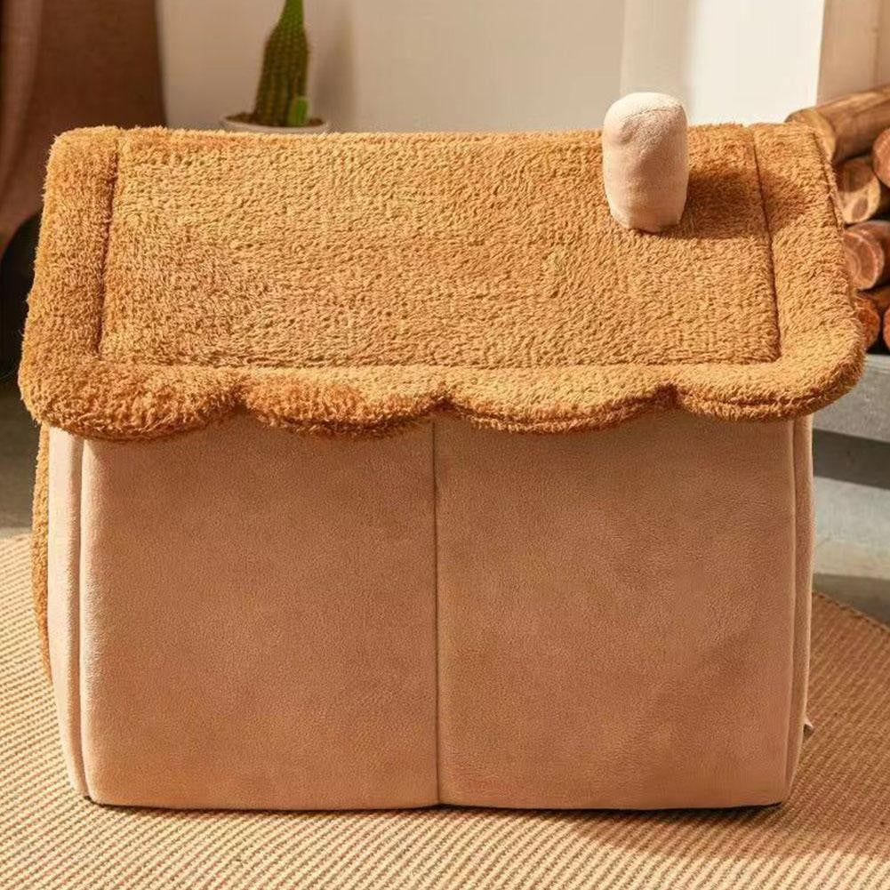 Thickened Pet Warm House Cat And Dog House Winter Warm Universal For All Seasons Detachable And Washable Cute New Comfortable