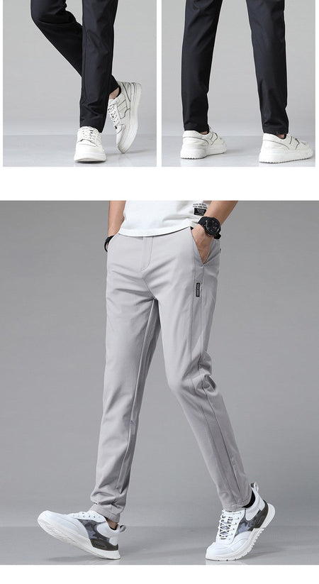 5 Colors Spring Summer Ultra-thin Men's Stretch Slim Straight Casual Pants High Quality Fashion Breathable Golf Sports Trousers
