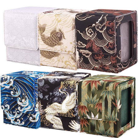 120+ Trading Card Deck Box With Display Window MTG PTCG TCG Board Games Collectible Card Cases YGO Magnetic Organiser Case Gift