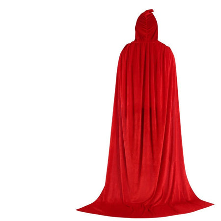 Hood Cloak Cosplay Medieval Long Cape Halloween Party Women Men Adult Long Mage Witchcraft Wicca Robe Conceal Gown Reenactment