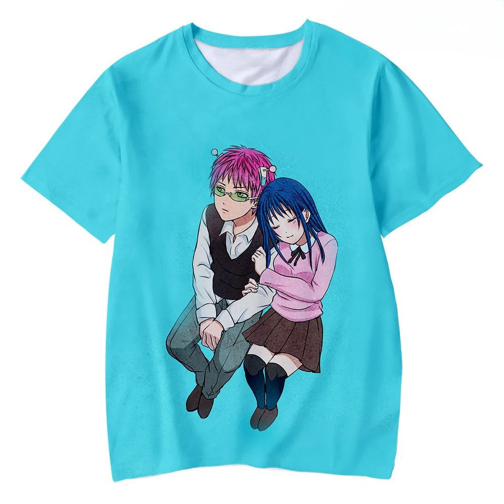 Saiki Kusuo No Sai Nan Men Printed T-shirt Miyagi Endgame Dorohedoro Backpack Young T Shirt Sakura Wars Cosplay Japan Anime Tees