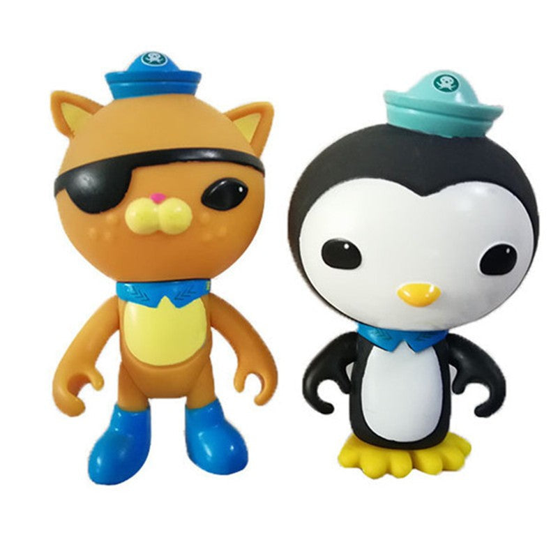 The Octonauts toy set children's toys Barnacles Kwazii Peso Penguin Shellington Dashi Inkling anime action figure children's toy