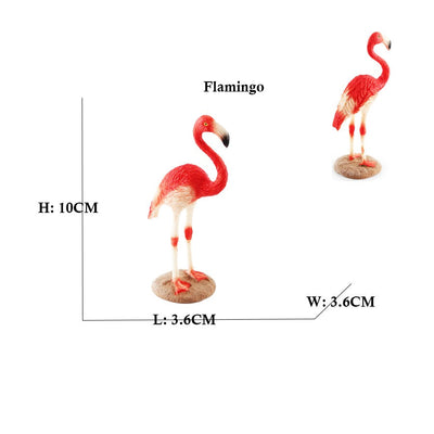 Owl Flamingo Turkey Toucan Seahawk Model Animal Figurines Plastic Bird Toy Action Figure Jungle Adventures Kids Gifts Forest zoo