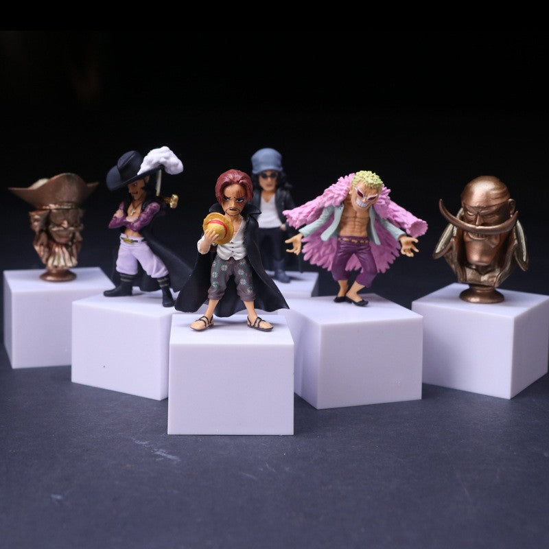 1Set Anime One Piece Figure Luffy Hancock Wedding Dress Series WCF Ace Zoro Nami Marco Collection Dolls Toys for Children Gifts