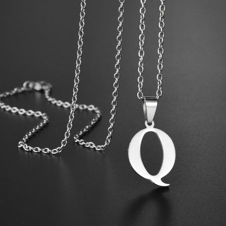 26 Alphabet Letters A-Z Name Pendant Stainless Steel Necklace Initial Minimalist Necklaces For Men Women Fashion Gifts Wholesale