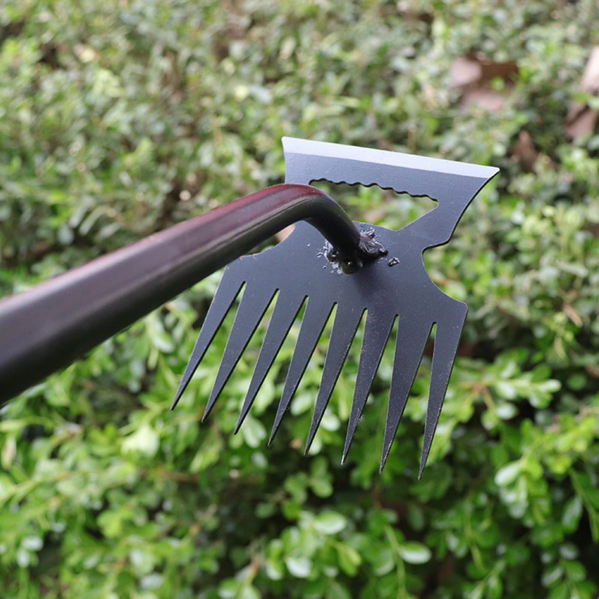 Metal Weed Cleaning Shovel 2 In 1 Garden Rake Stainless Steel 5/6/8/11 Teeth Dual Headed Weeding Tool For Gardening Weeding Tool