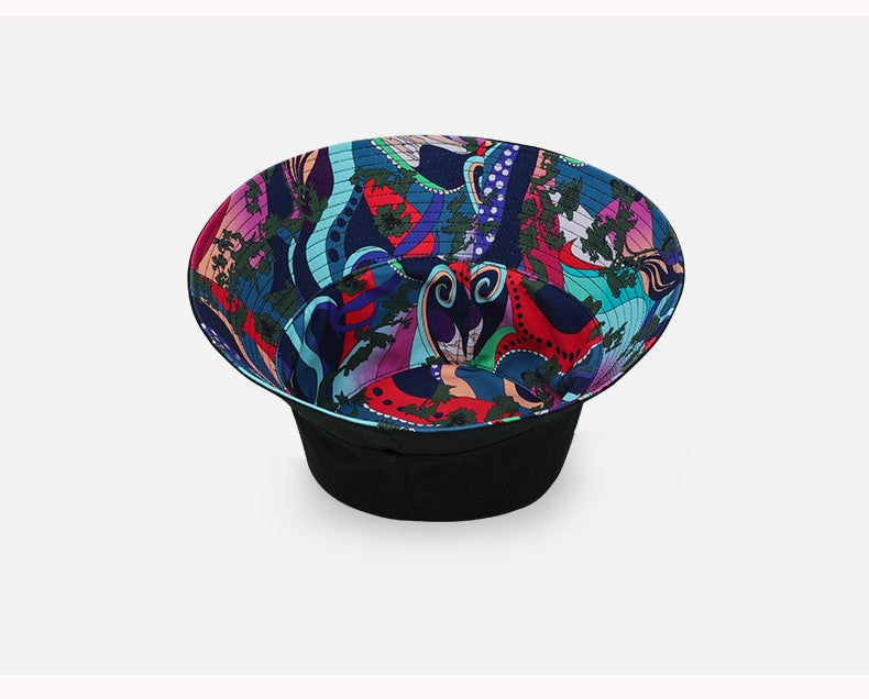 XL 60-63cm Big Head Reversible Bucket Hat Sun Protection Panama for Men Women Fisherman Cap Large Size for Travel Go Shopping