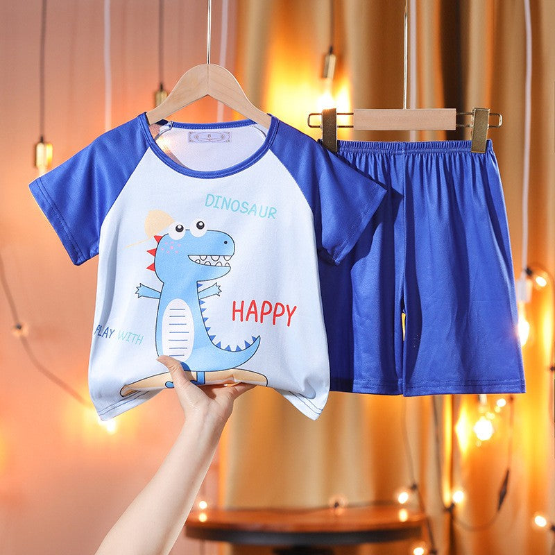 Summer Children Clothing Boys Girls Kids Clothing mermaid Sets Mikey Minnie Cartoon Suit Kid Sleepwear Short Sleeve Nighty