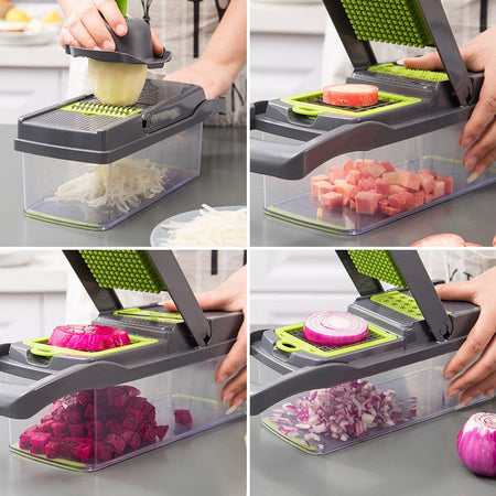 Multifunctional Vegetable Cutter Household Shredder Dicing Machine Kitchen Grater Slicer