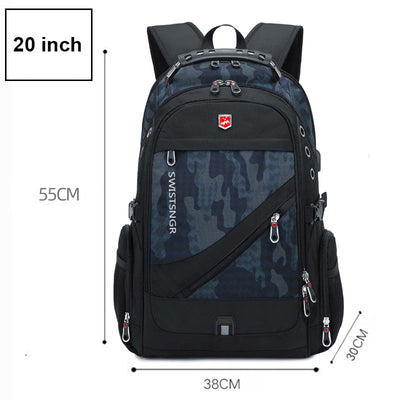 2025 Waterproof 17/20 Inch Laptop Backpack Men Airplane Travel Backpack Women Oxford Rucksack Male School Bag modern Mochila