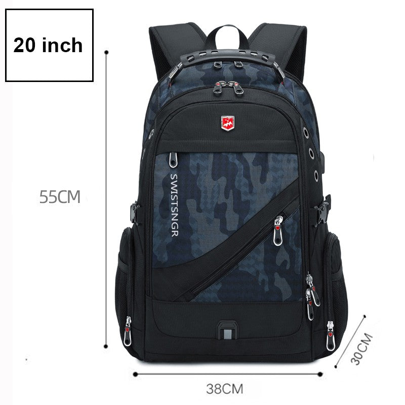 Brand Men's Backpack Anti-theft Waterproof 17inch Laptop Backpacks USB Charging Business Travel Backpack School Bag Male Mochila