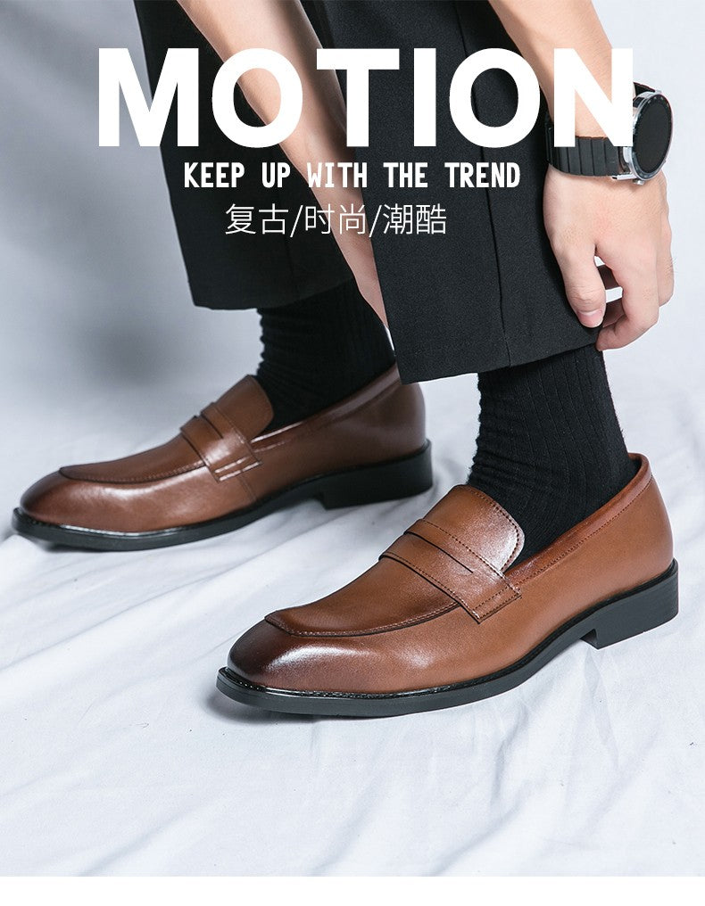 Men's Dress Shoes Classic Casual Business Leather Shoes Men Retro Oxfords Formal Social Wedding Office Leather Shoes For Men