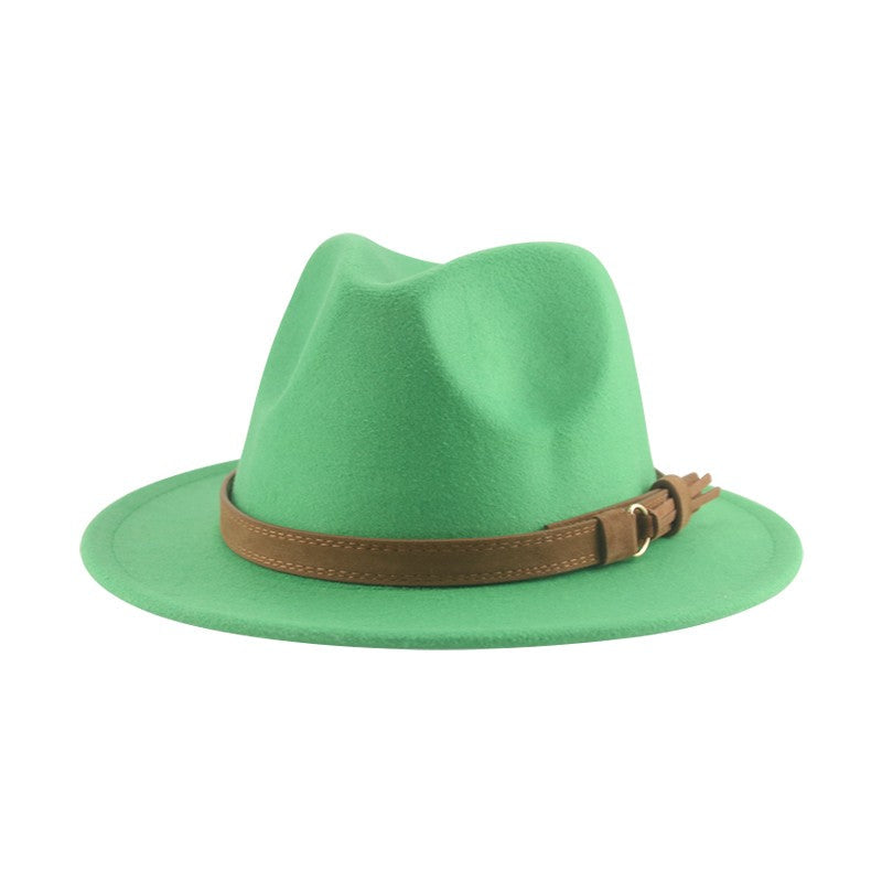 Hats for Women Fedoras Girls Hat Boys Hat Felted Kids Baby Caps Small 52cm 54cm Belt Wedding Cute Kid Fedoras Sombreros De Mujer